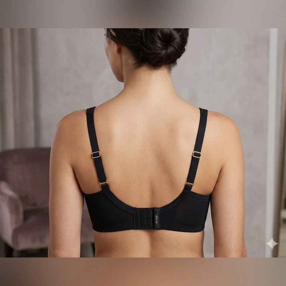 Natori Underwire T-Shirt Bra Woman’s Full Coverage support 36 G Black - Picture 2 of 8